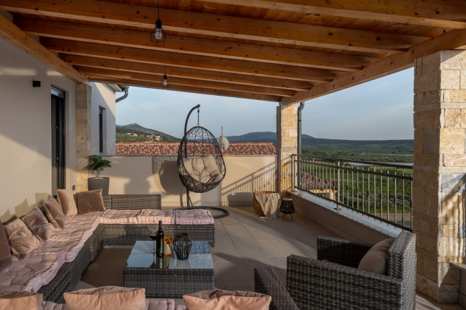Villa La Vrana Au&szlig;en, Villa La Vrana & Aurana mit beheizten Pools in Vrana, Dalmatien, Kroatien Vrana
