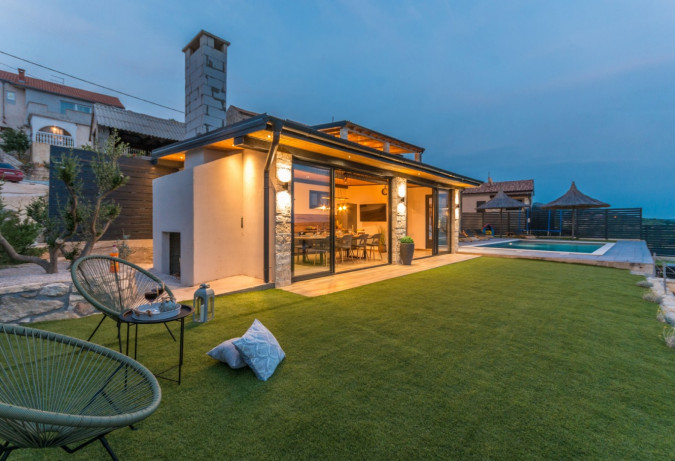 Villa La Vrana Au&szlig;en, Villa La Vrana & Aurana mit beheizten Pools in Vrana, Dalmatien, Kroatien Vrana