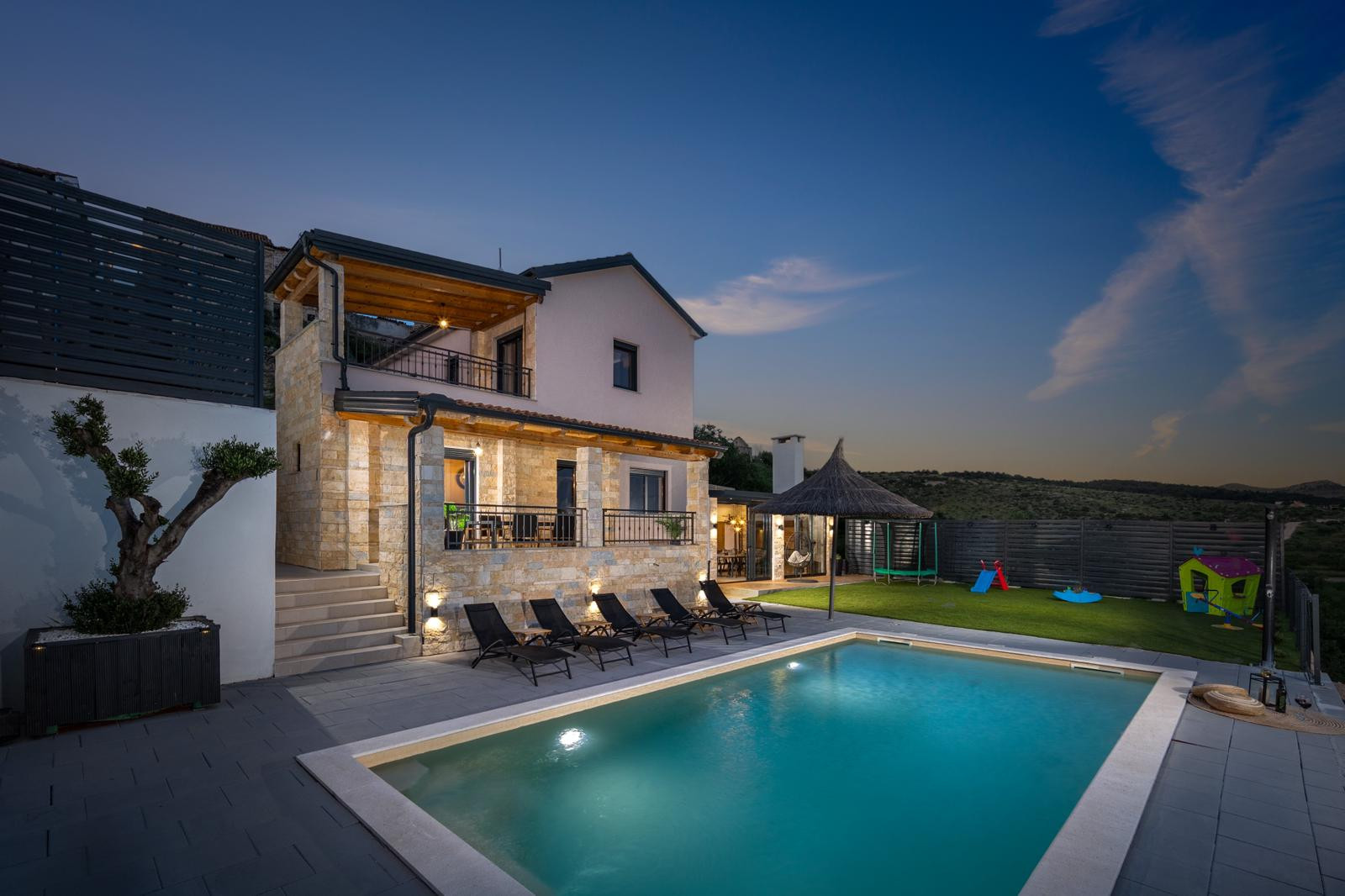 Villa La Vrana & Aurana - A perfect combination of comfort and nature, Villa La Vrana & Aurana with heated pools in Vrana, Dalmatia, Croatia Vrana